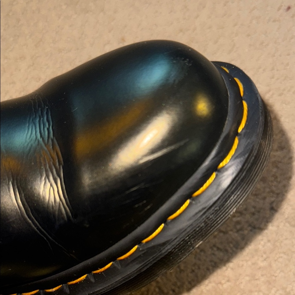 Gold Chroma Doc Martens 1460 Pascal Leather Boots - Picture 4 of 11